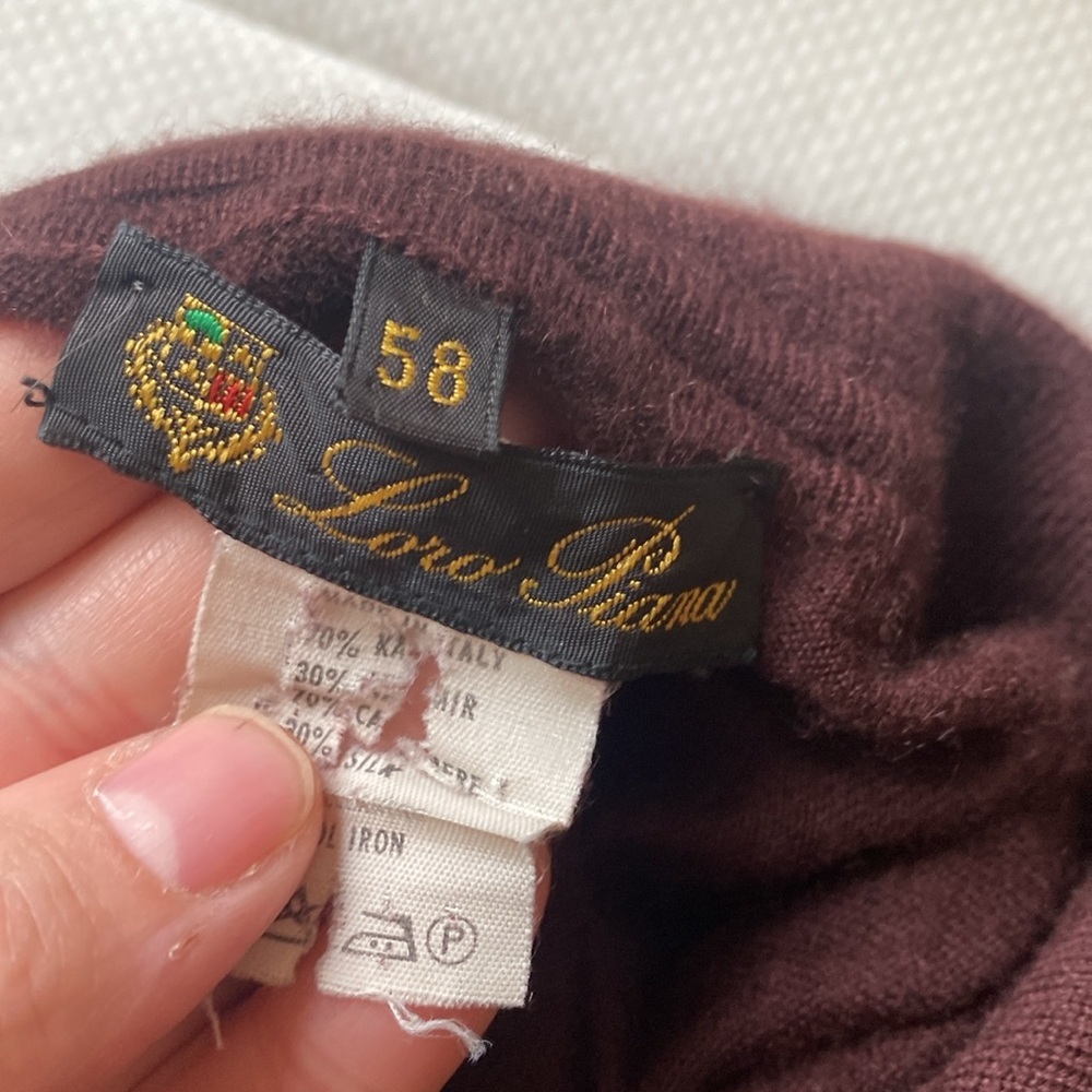 Loro piana mahogany cashmere polo - Picture 5 of 8